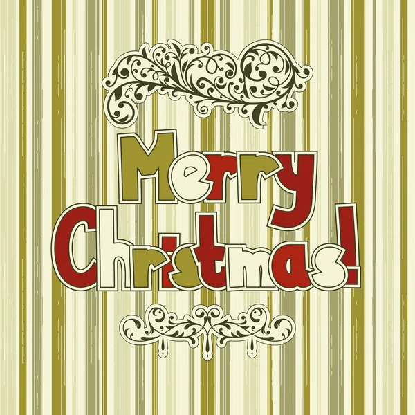 Vector Christmas Greeting Card — Stock Vector