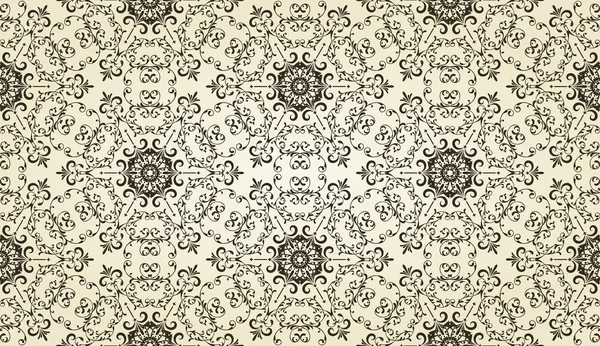 Vector Vintage Motif sans couture très détaillé — Image vectorielle