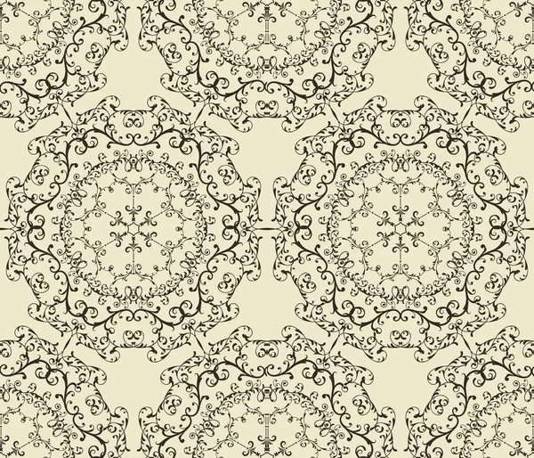 Vector naadloze vintage wallpaper patroon — Stockvector