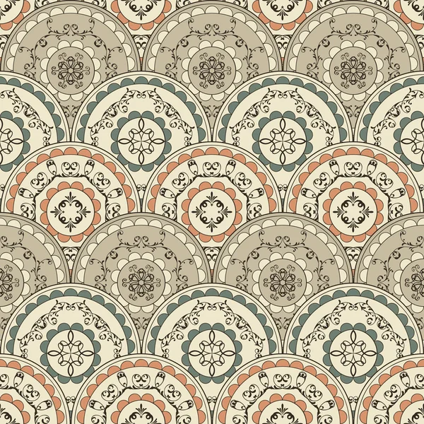 Vector inconsútil Vintage Oriental Pattern — Vector de stock