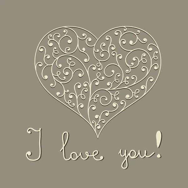 dantelli vektör kalp