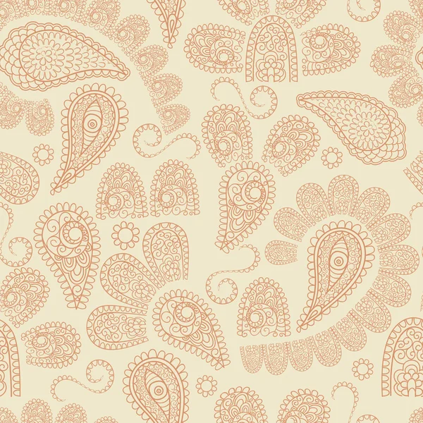 Patrón de paisley sin costura vector — Vector de stock