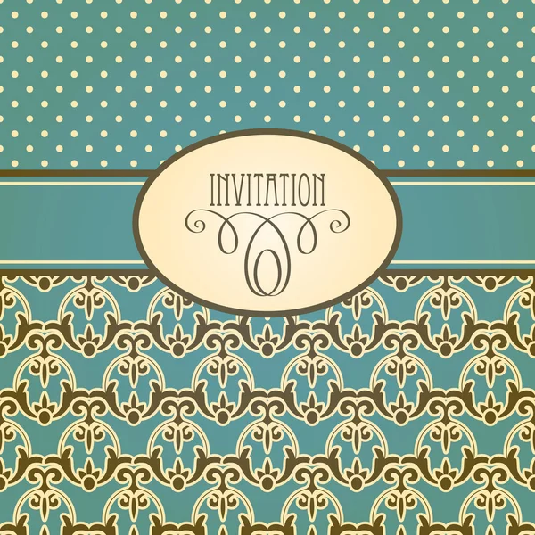 Tarjeta de invitación vectorial — Vector de stock