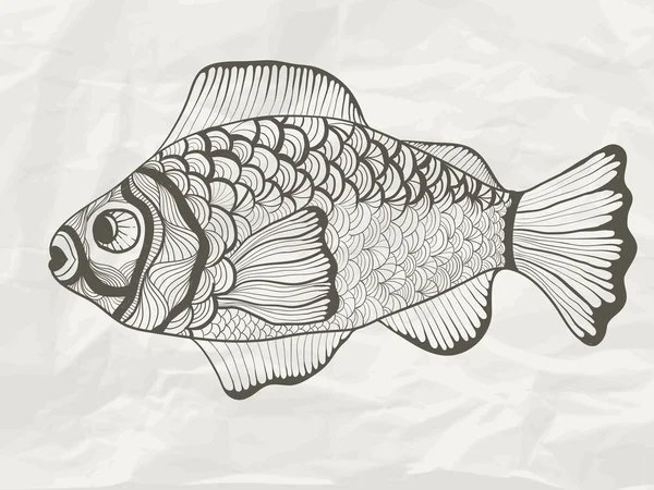Vektorfunky Fische — Stockvektor