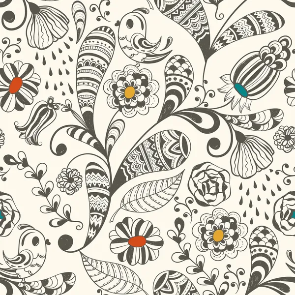 Spring Vector Seamless Wallpaper Pattern — Stock Illustration Spring Vector Seamless Wallpaper Pattern Vector Graphics