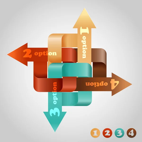 Vektor komplettierte Infografik — Stockvektor