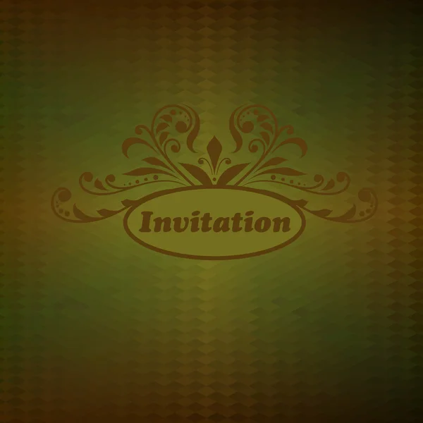 Invitation vintage vectorielle — Image vectorielle