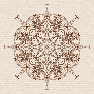 vektör soyut etnik çiçek tasarım öğesi