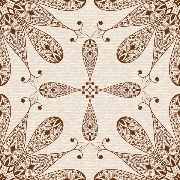 Vector sin costura abstracto étnico floral Patten — Vector de stock