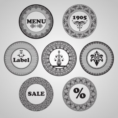 vektör vintage etiketleri
