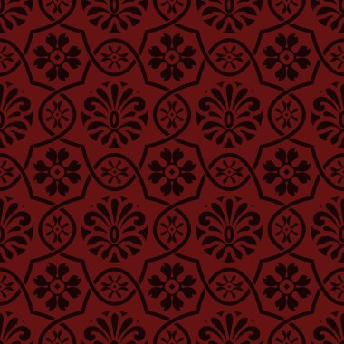 vektör çiçek desenli, Hint tarzı sorunsuz