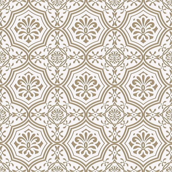 Motif floral sans couture vectoriel en papier, style indien — Image vectorielle