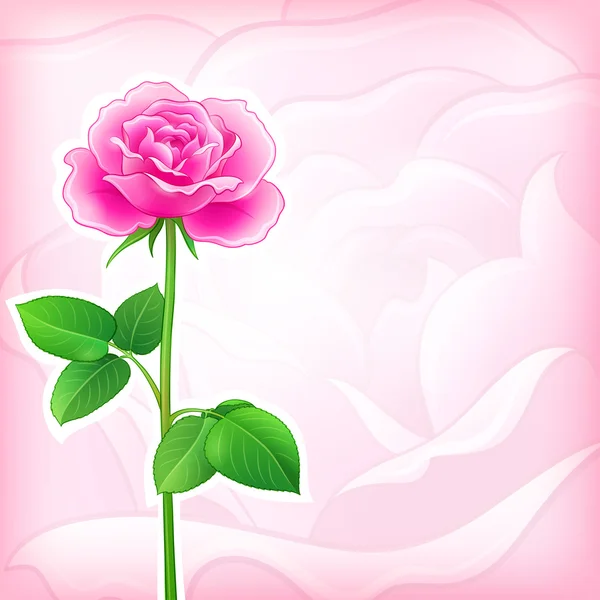 Flower background - rose — Stock Vector