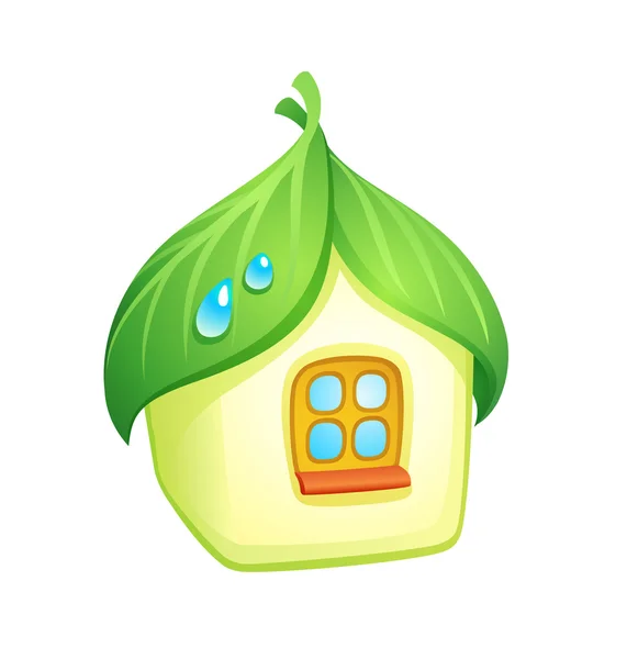 Eco huis — Stockvector