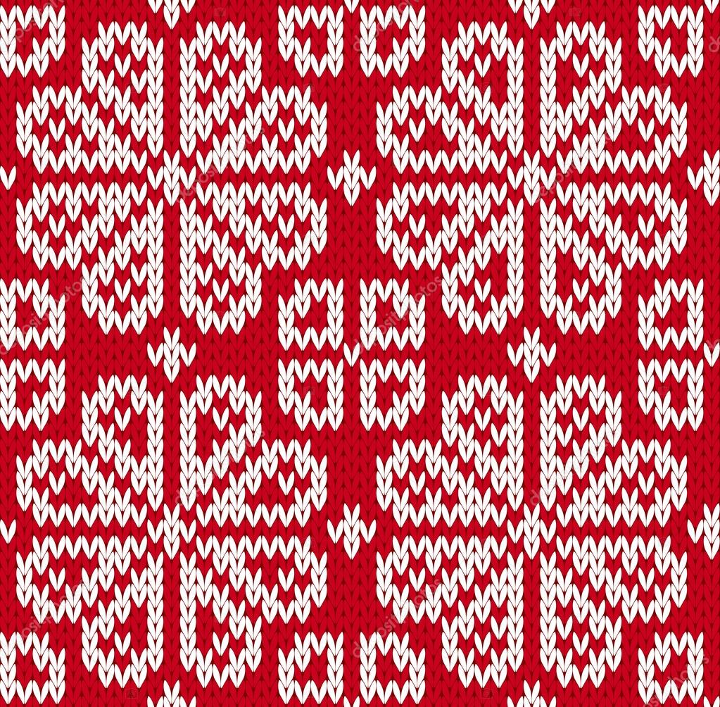 Seamless knitted pattern