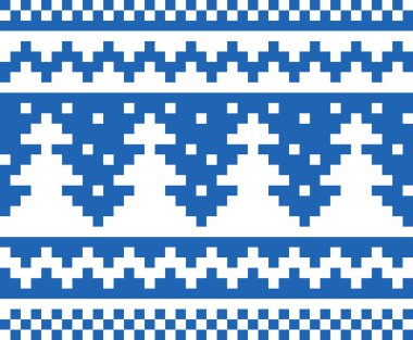 sorunsuz kış desen (mavi)