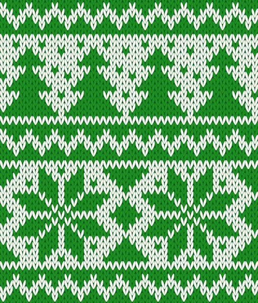 Knitted seamless pattern — Stock Vector