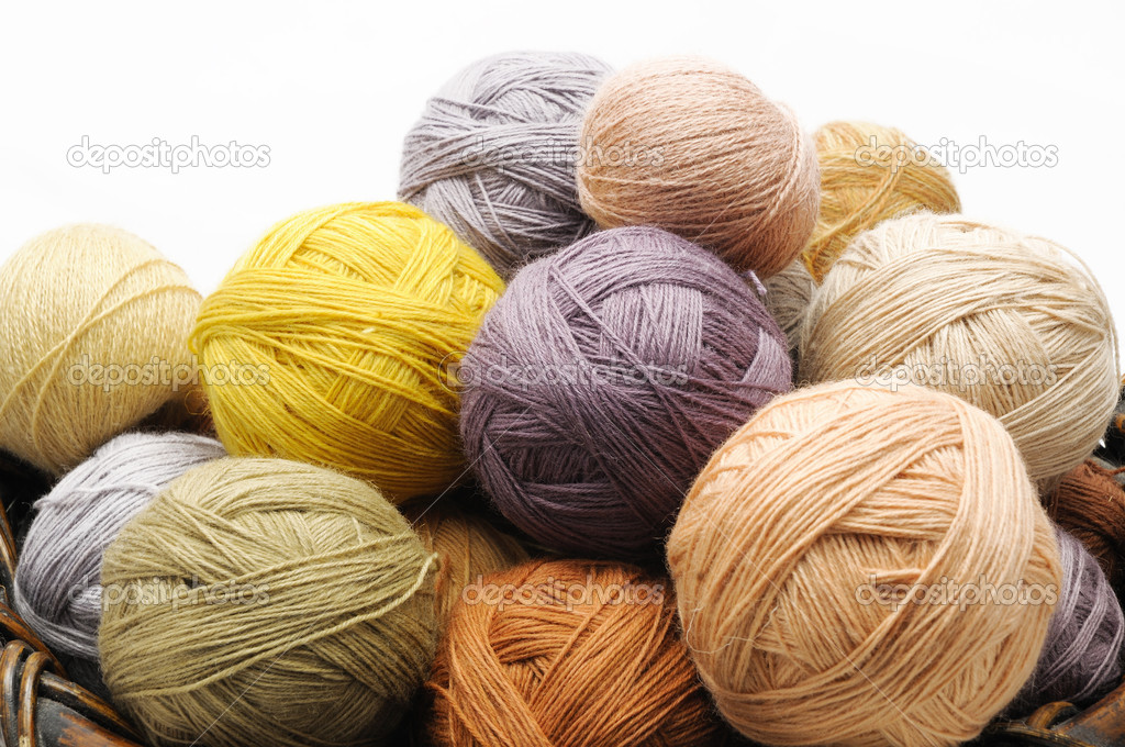 Colorfull wooll yarn balls