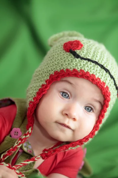 Baby i rolig hatt — Stock fotografie