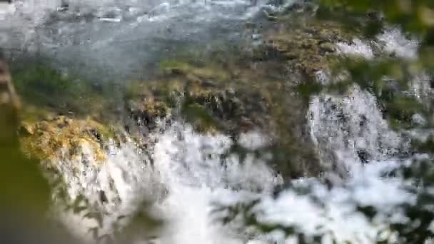 Agua dulce limpia en la naturaleza — Vídeos de Stock