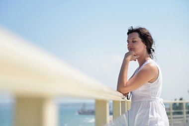 mutlu bir kadın açık