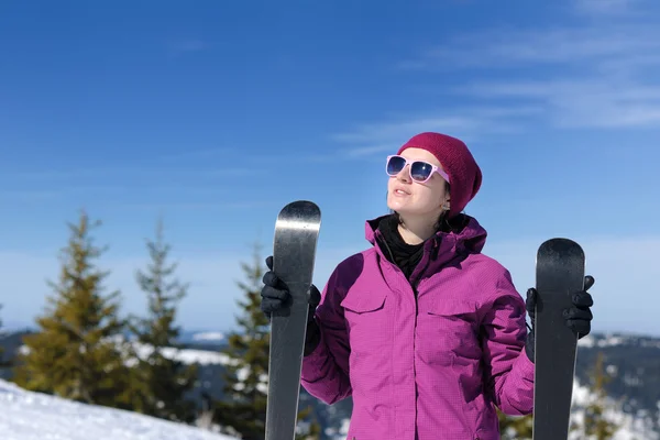 Winterski für Frauen — Stockfoto