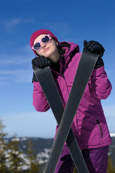 Winterski für Frauen — Stockfoto