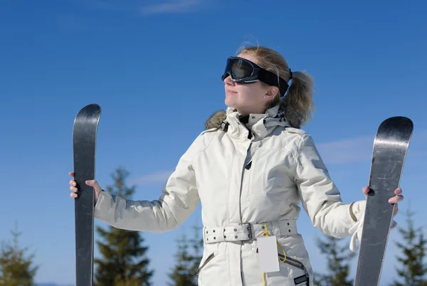 Winterski für Frauen — Stockfoto