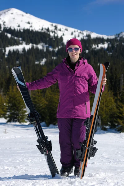 Winterski für Frauen — Stockfoto