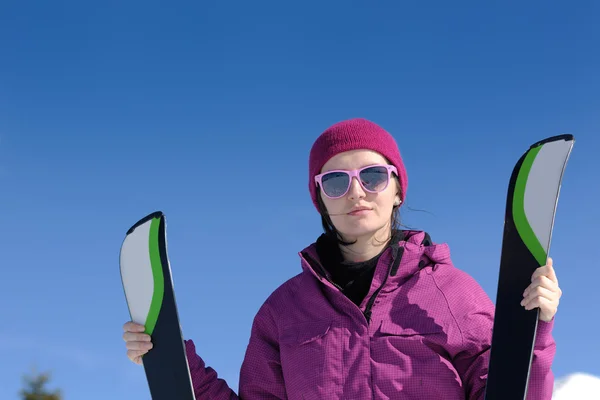 Winterski für Frauen — Stockfoto