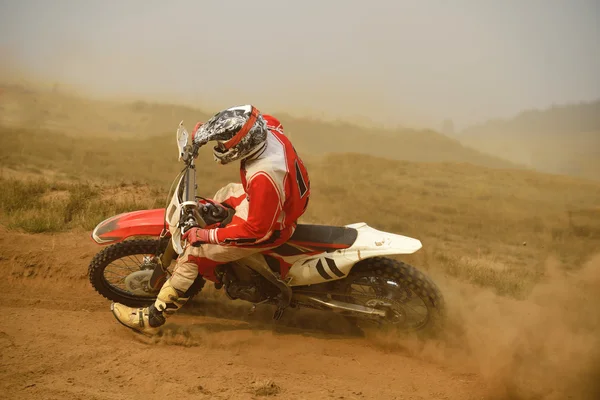 Moto de motocross — Fotografia de Stock