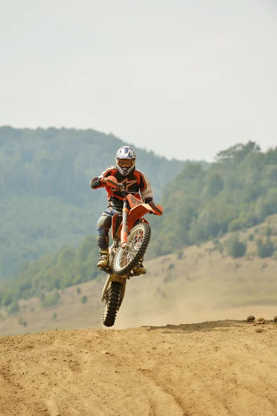 Moto de motocross — Fotografia de Stock