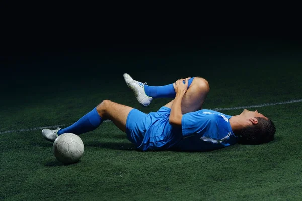Lesão no futebol — Fotografia de Stock