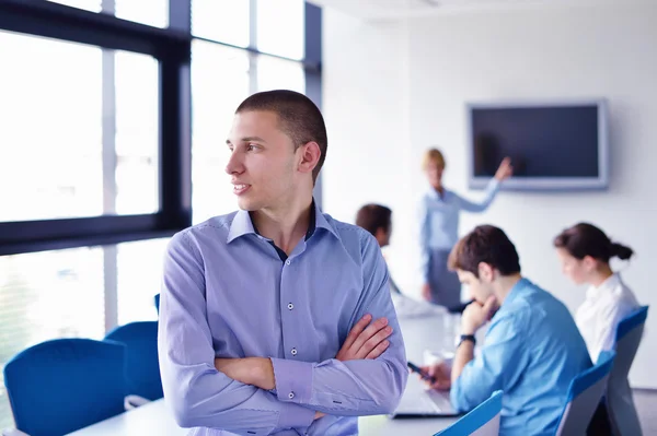 Business in een vergadering op kantoor — Stockfoto