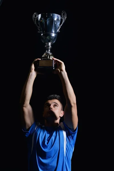 Jugadores de fútbol celebrando la victoria — Foto de Stock