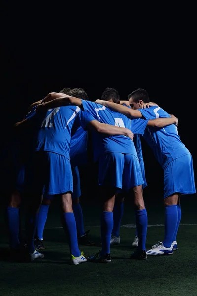 Équipe de joueurs de football — Photo