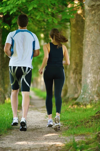 Para jogging — Zdjęcie stockowe