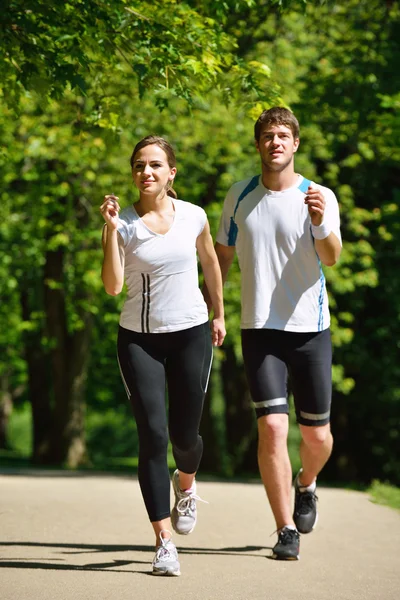 Couple jogging — Stock Photo, Image