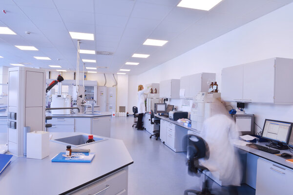 scientists working at the laboratory