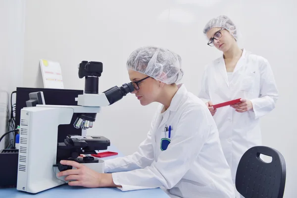 Wetenschappers die in het laboratorium werken — Stockfoto