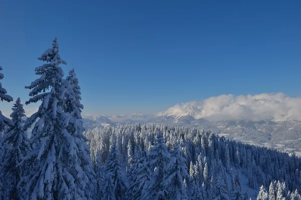 Montagna paesaggio invernale — Foto Stock