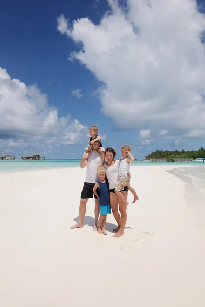 Happy family on vacation — Stock Photo, Image