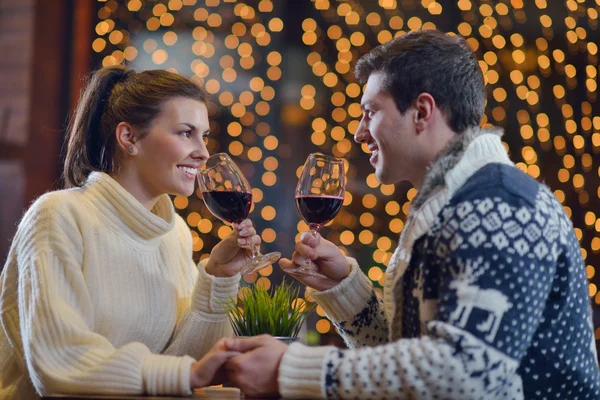 Cita romántica noche — Foto de Stock