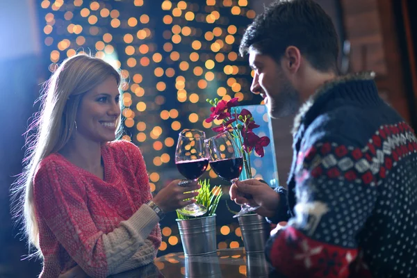 Romantische avond date — Stockfoto