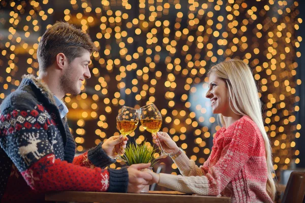 Romantic evening date — Stock Photo, Image