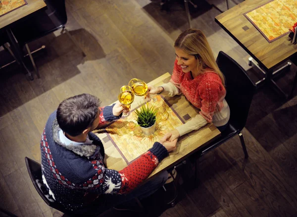 Cita romántica noche — Foto de Stock