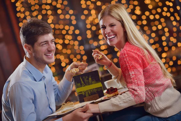 Cita romántica noche — Foto de Stock