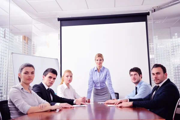 Business in een vergadering op kantoor — Stockfoto