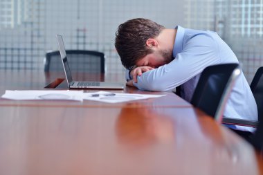 iş adamı ile ilgili sorunlar ve ofiste stres