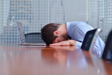 iş adamı ile ilgili sorunlar ve ofiste stres